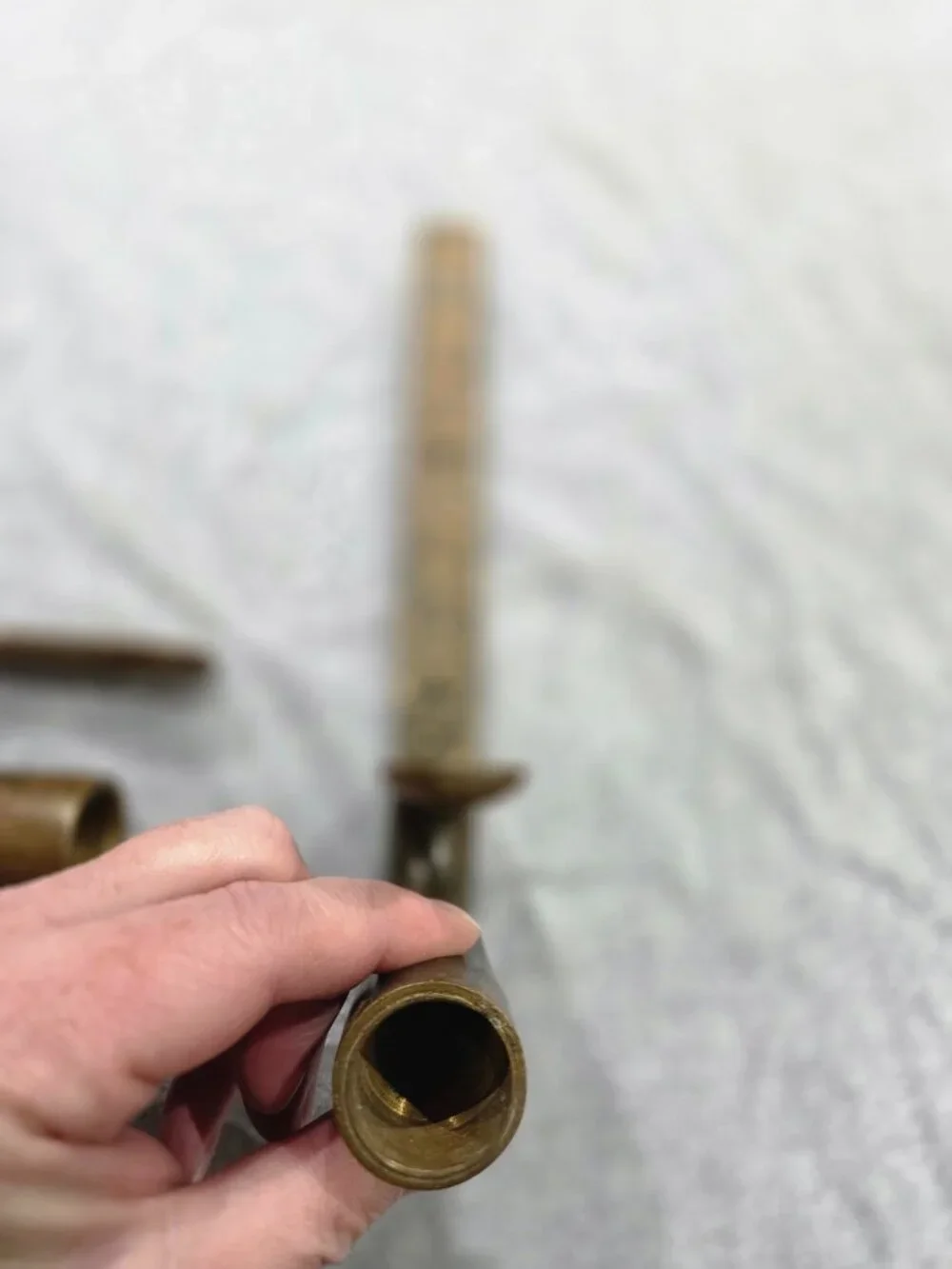 Vintage Solid Brass Curtain Rod/Gallery Rail Corner Brackets Hardware Pair